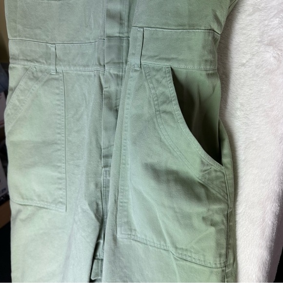 Big Bud Press Sage Green Unisex Jumpsuit Coverall Short Sleeve 3XL Wide Leg Boho - Picture 7 of 11